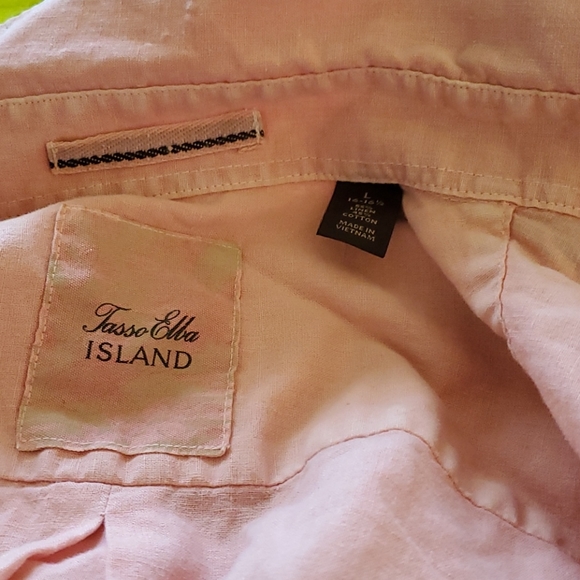 Tasso Elba Island Linen Shirt - Picture 4 of 4